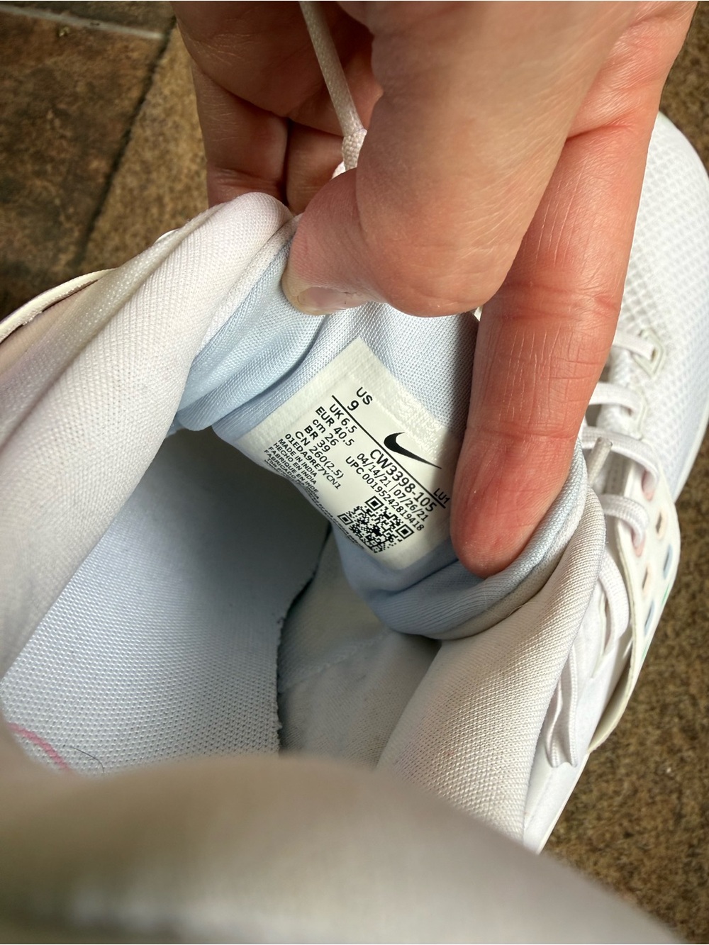 Nike Air Max Bella Training Shoes White/Pink Glaze Menta, Women’s Size 9 - Picture 5 of 10